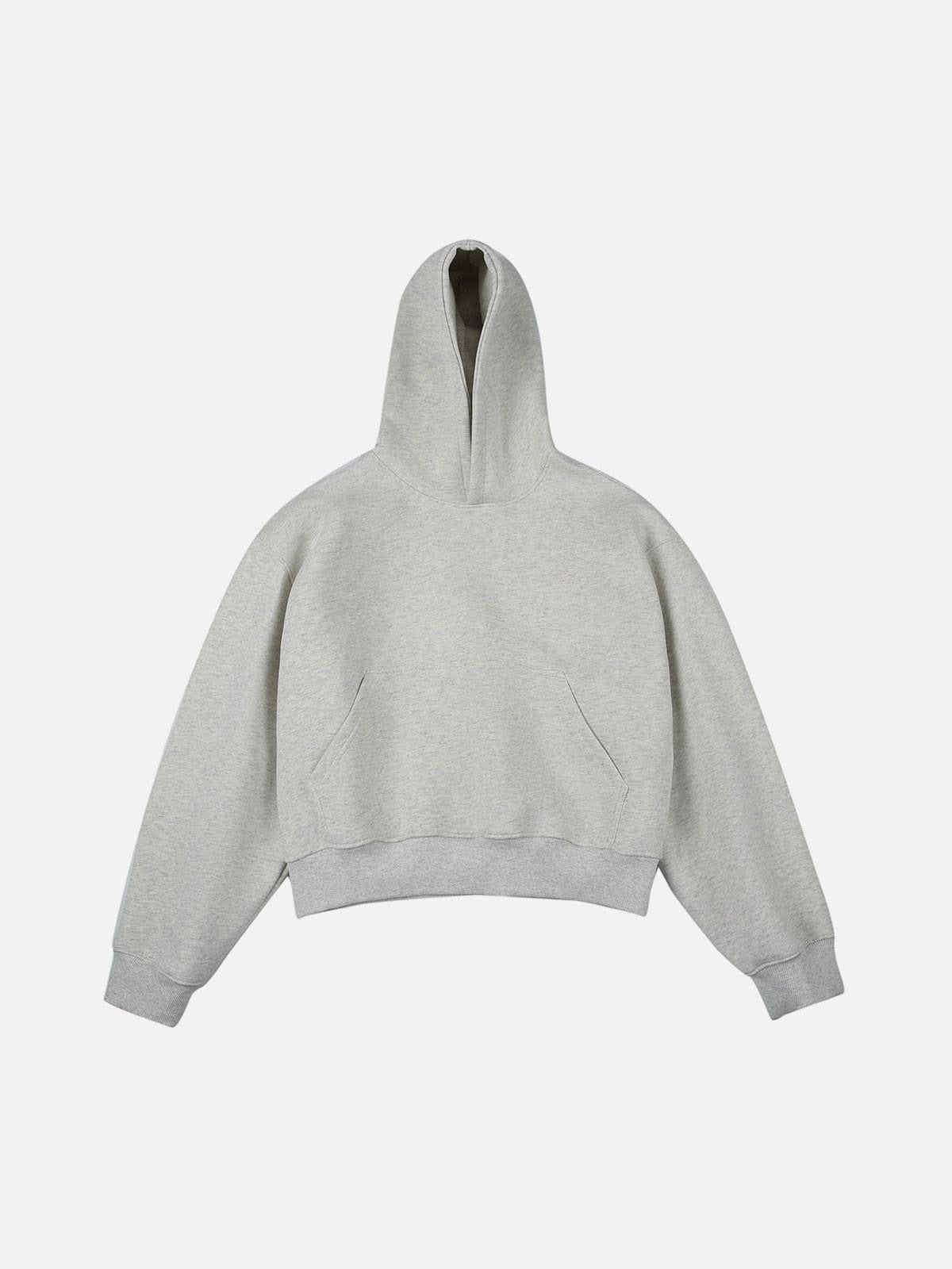 Haaura Solid Boxy Pullover Hoodie