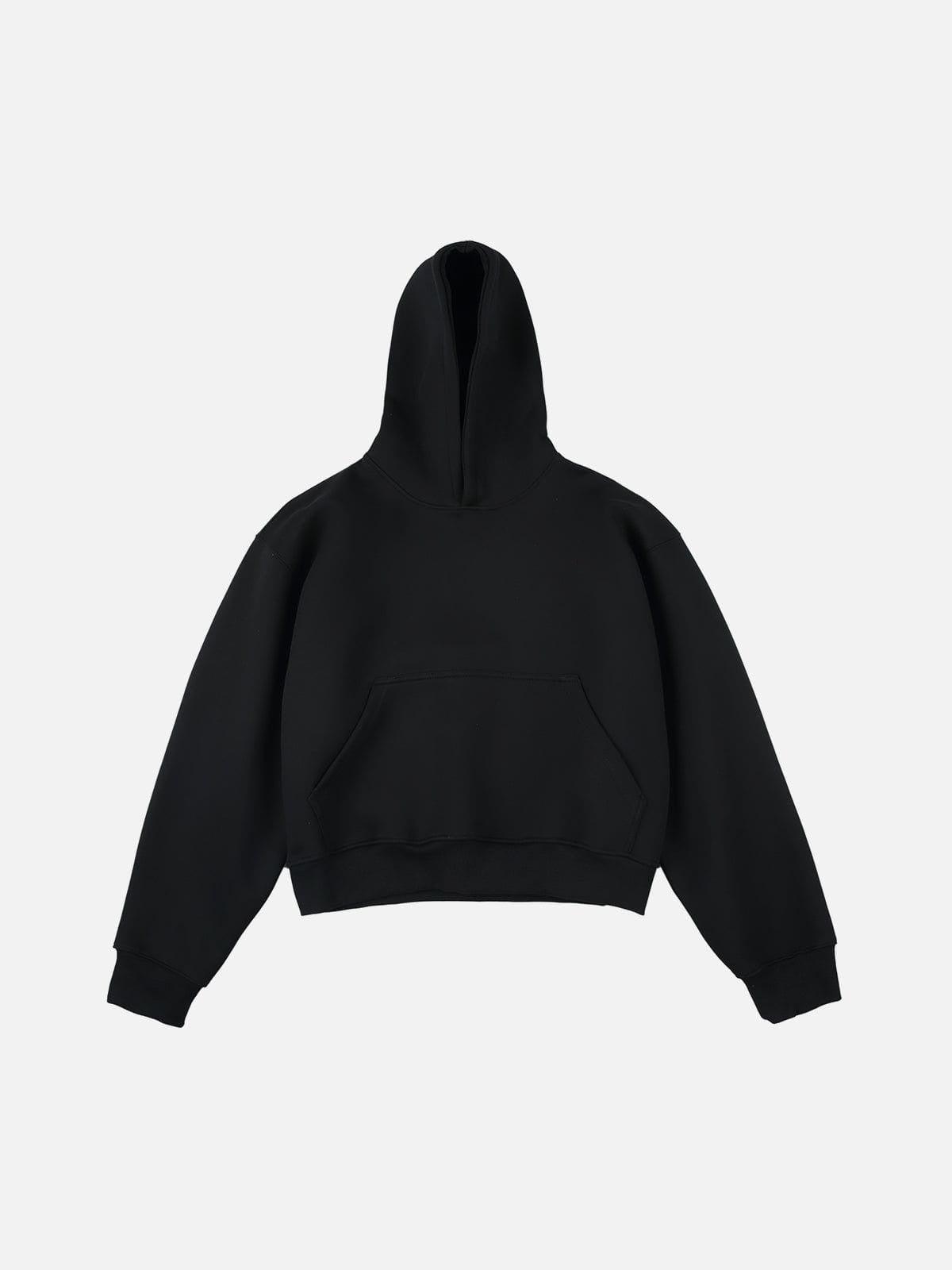 Haaura Solid Boxy Pullover Hoodie