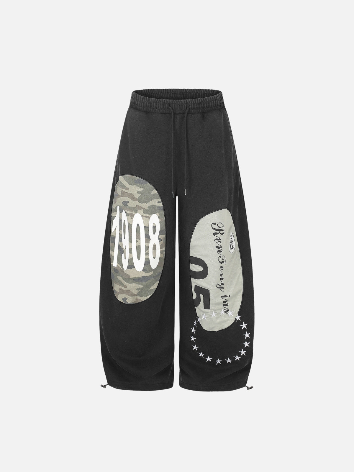 Haaura Oval Patch Graphic Baggy Pants