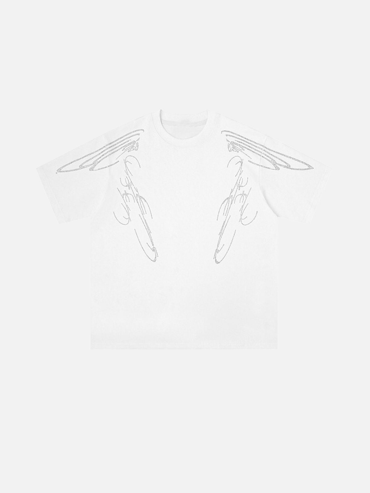 Haaura Rhinestone Wings Tee