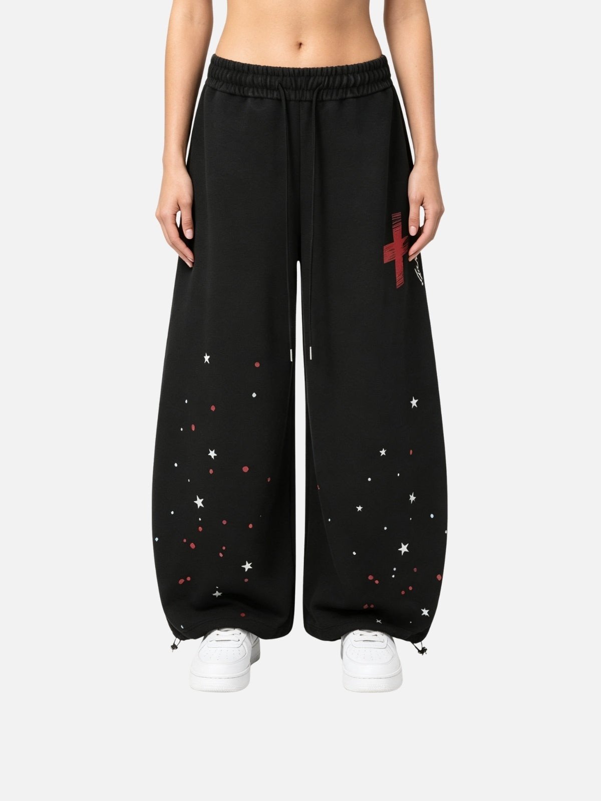 Haaura Cross Star Splatter Sweatpants