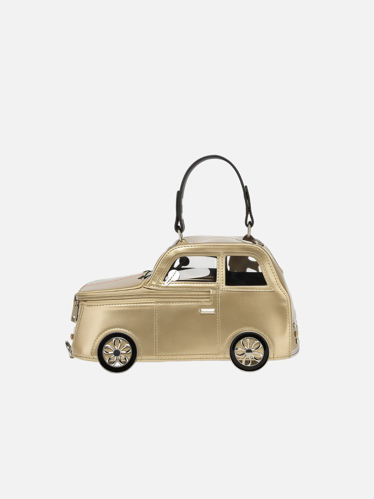 3D Car-Shaped Leather Handbag