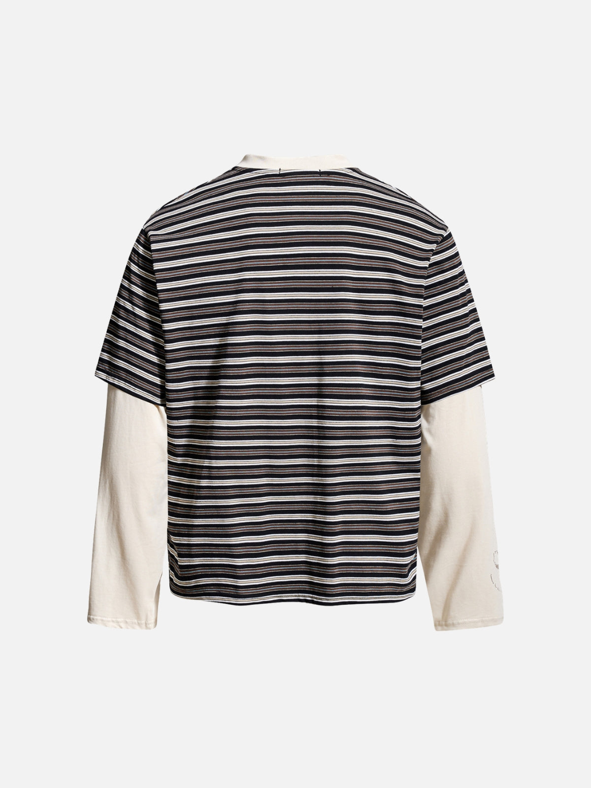 Haaura Layered Stripe Henley Tee