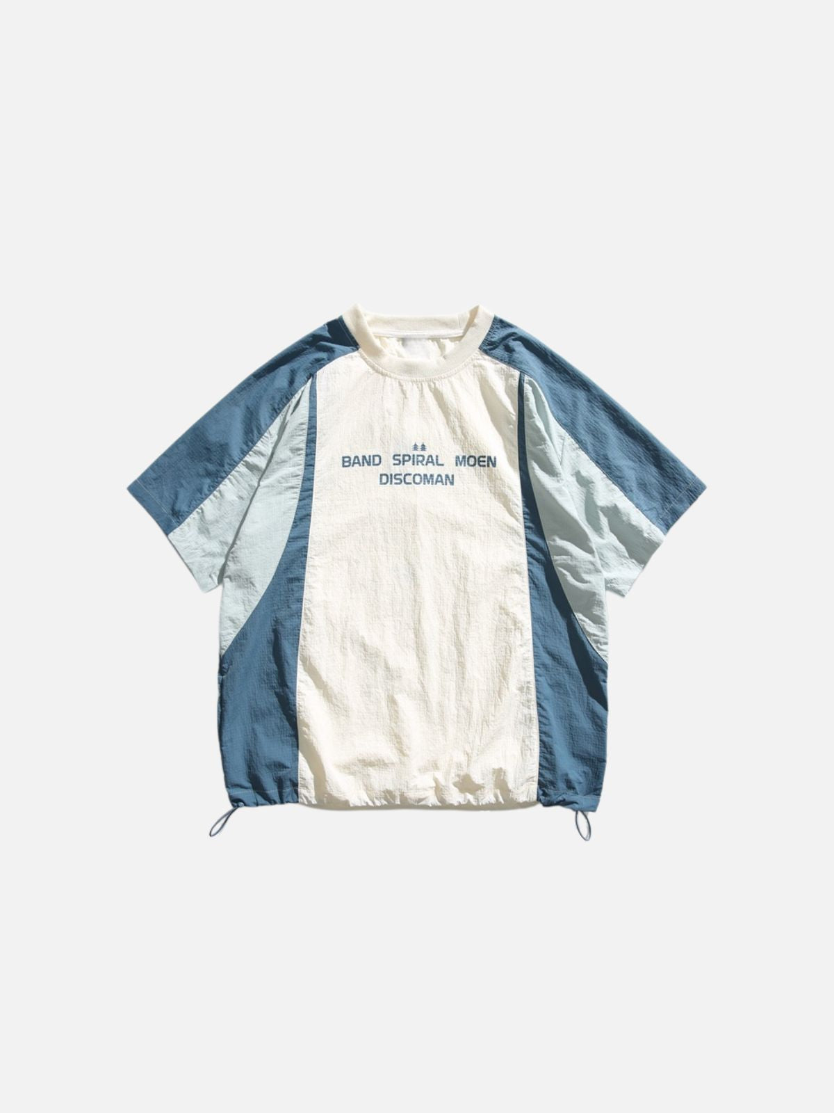 Haaura Color Block Drawstring Hem Tee
