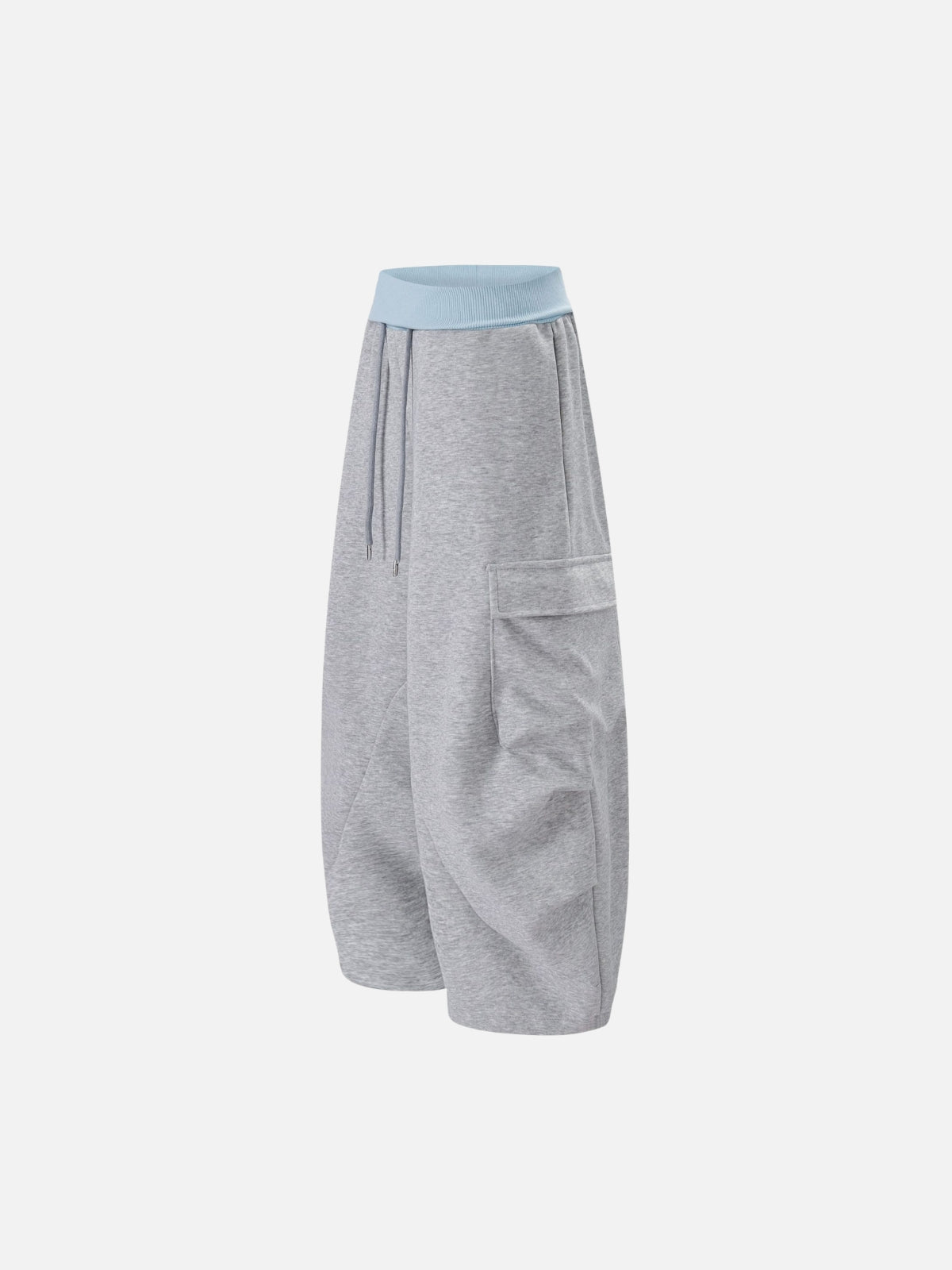 Haaura Contrast Waist Curved Pocket Sweatpants