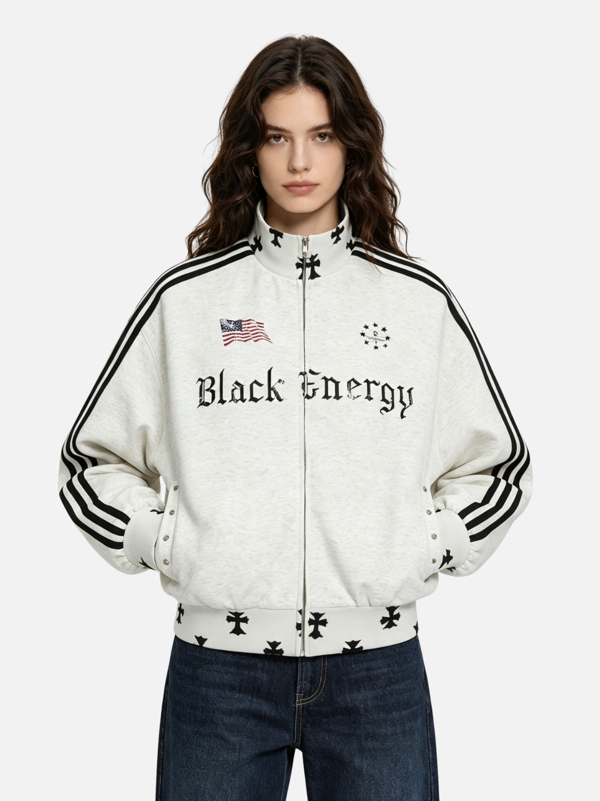 Haaura Gothic Letter Track Jacket