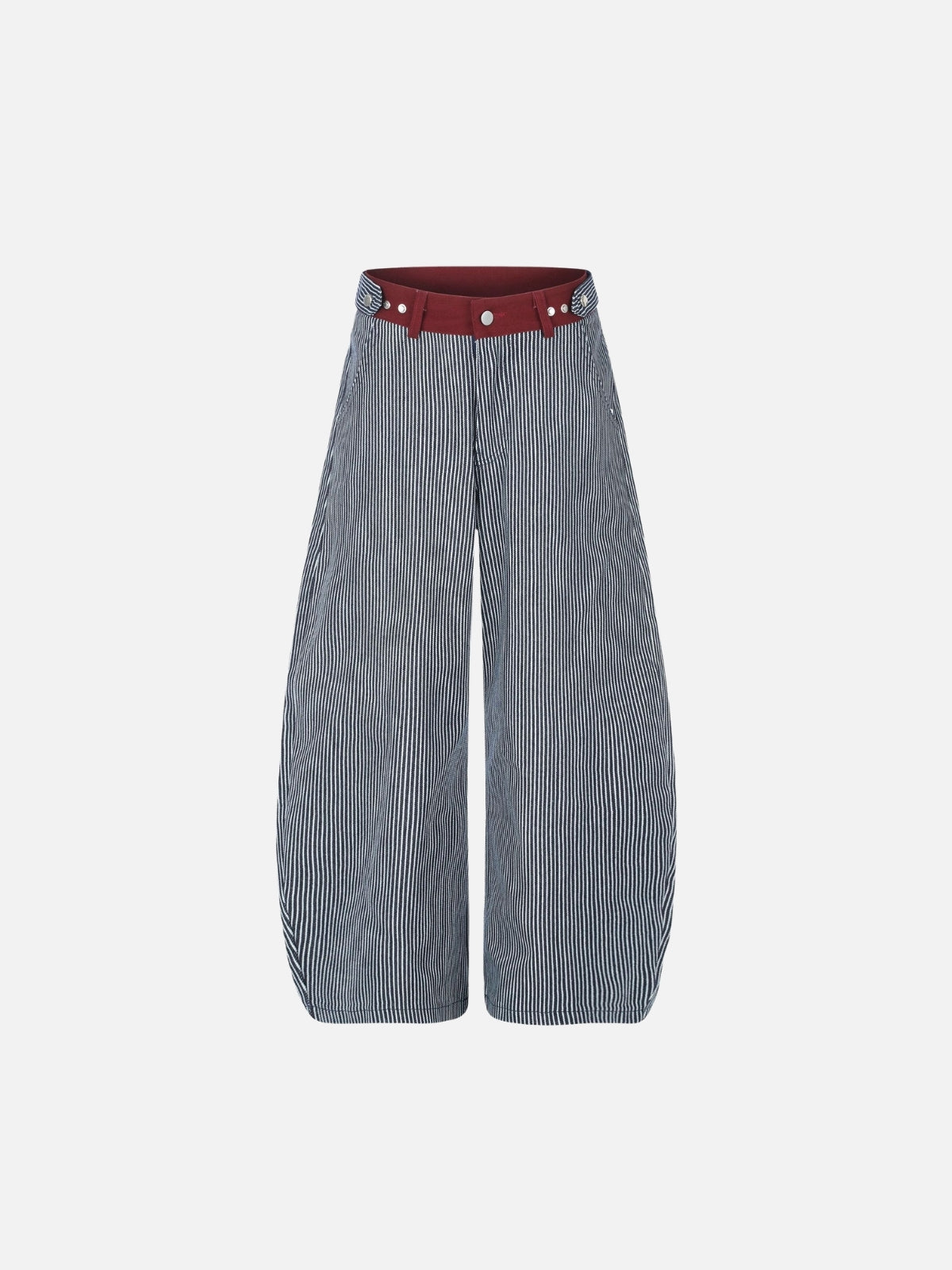 Haaura Contrast Waist Stripe Baggy Pants