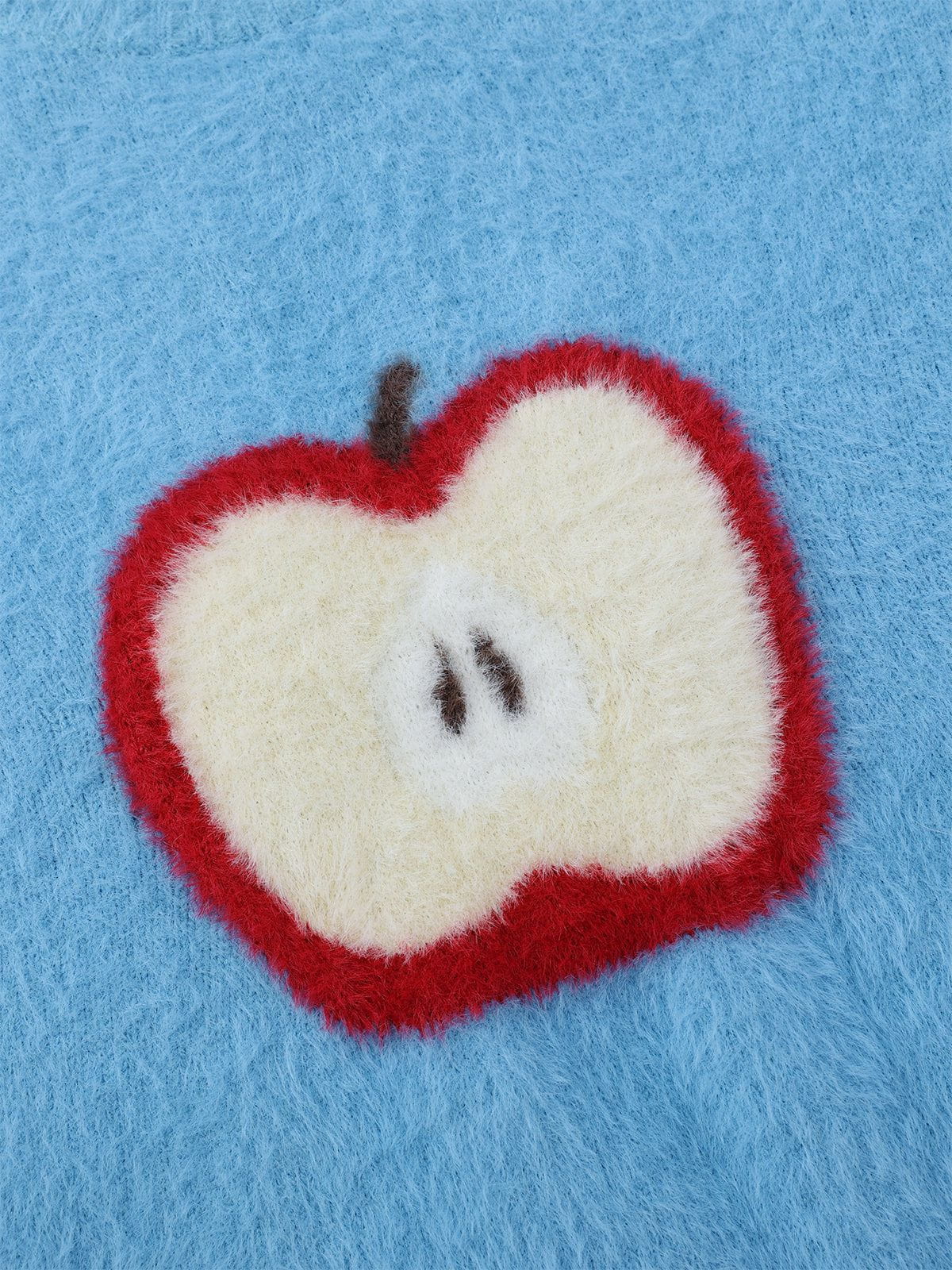Haaura Apple Graphic Cropped Sweater