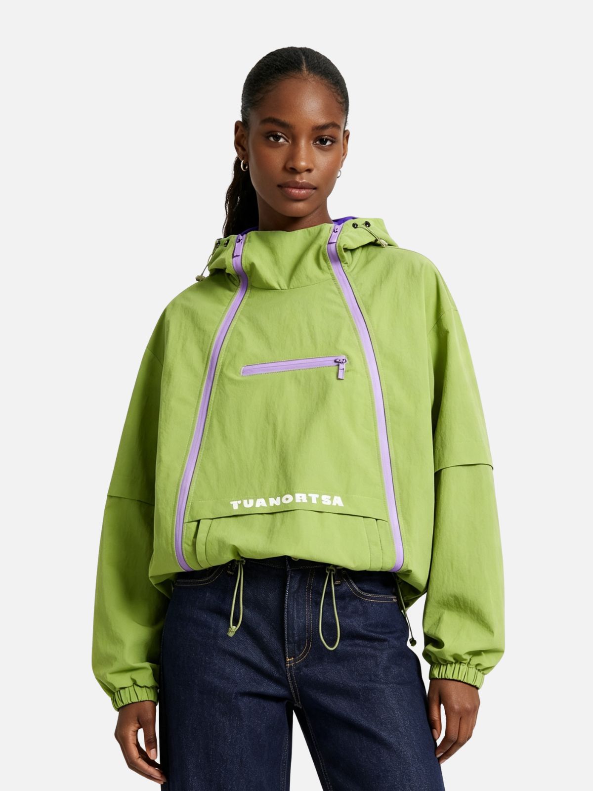 Haaura Contrast Zip Half Zip Jackets