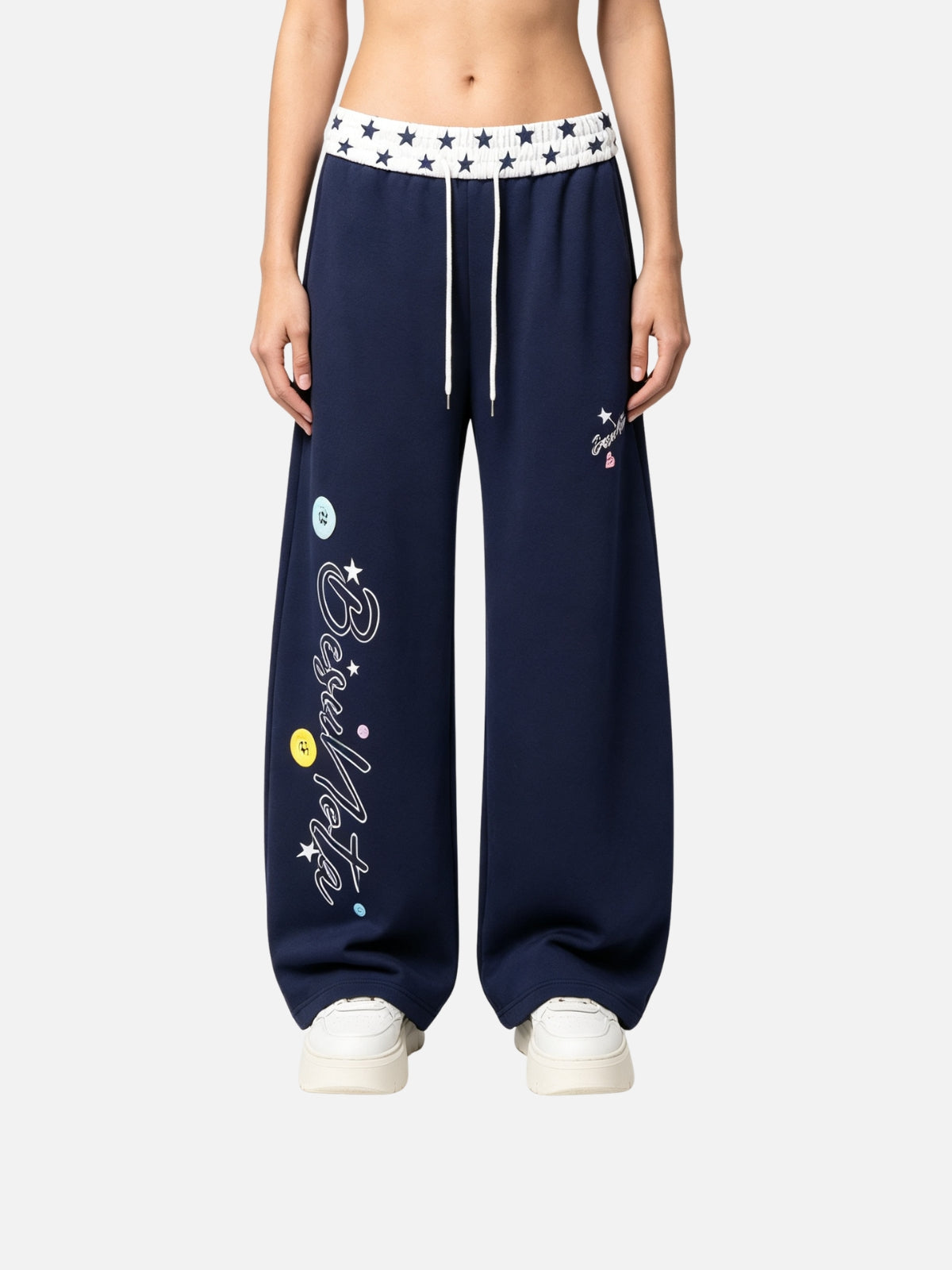 Haaura Star Waist Script Sweatpants