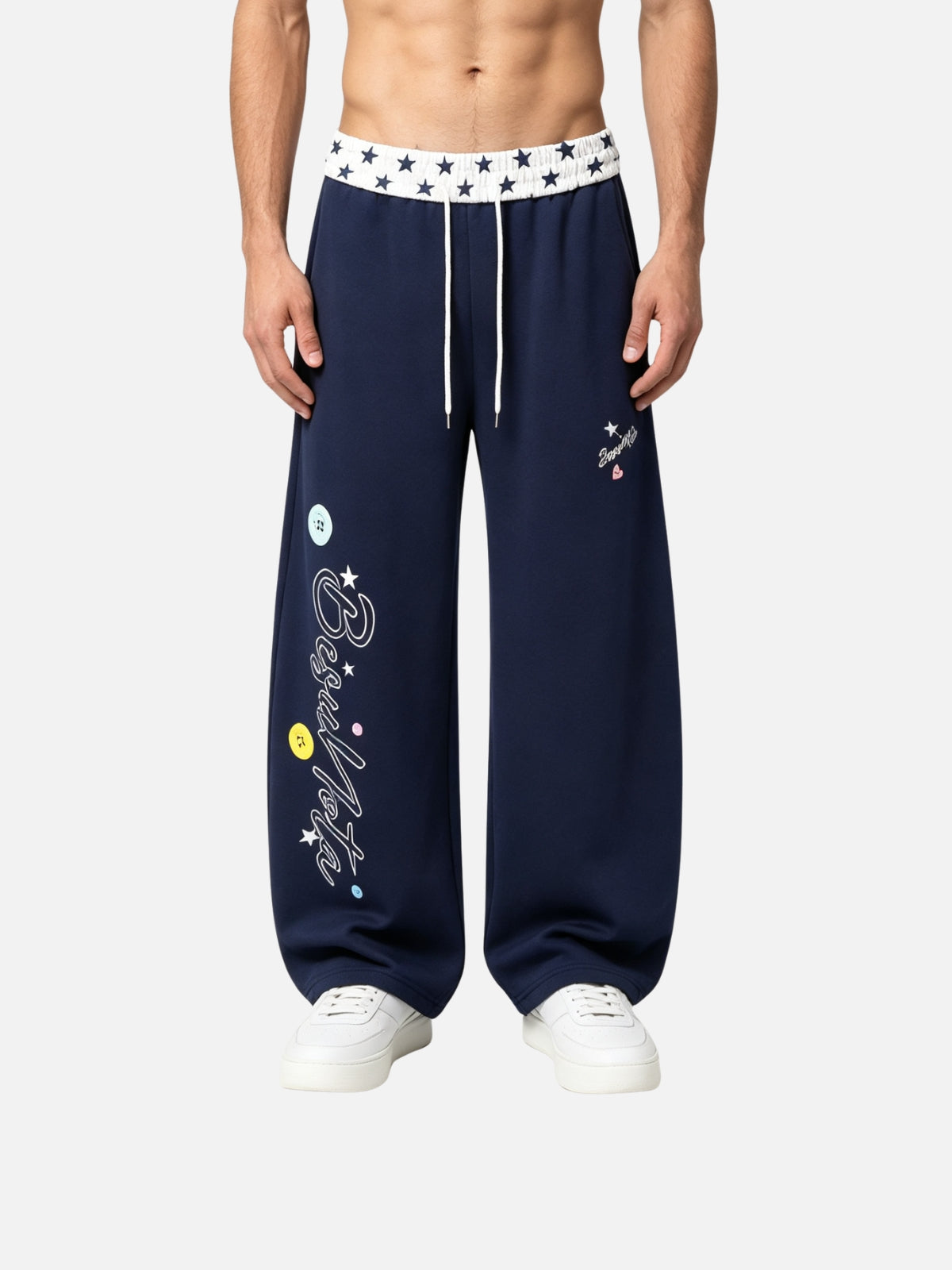 Haaura Star Waist Script Sweatpants