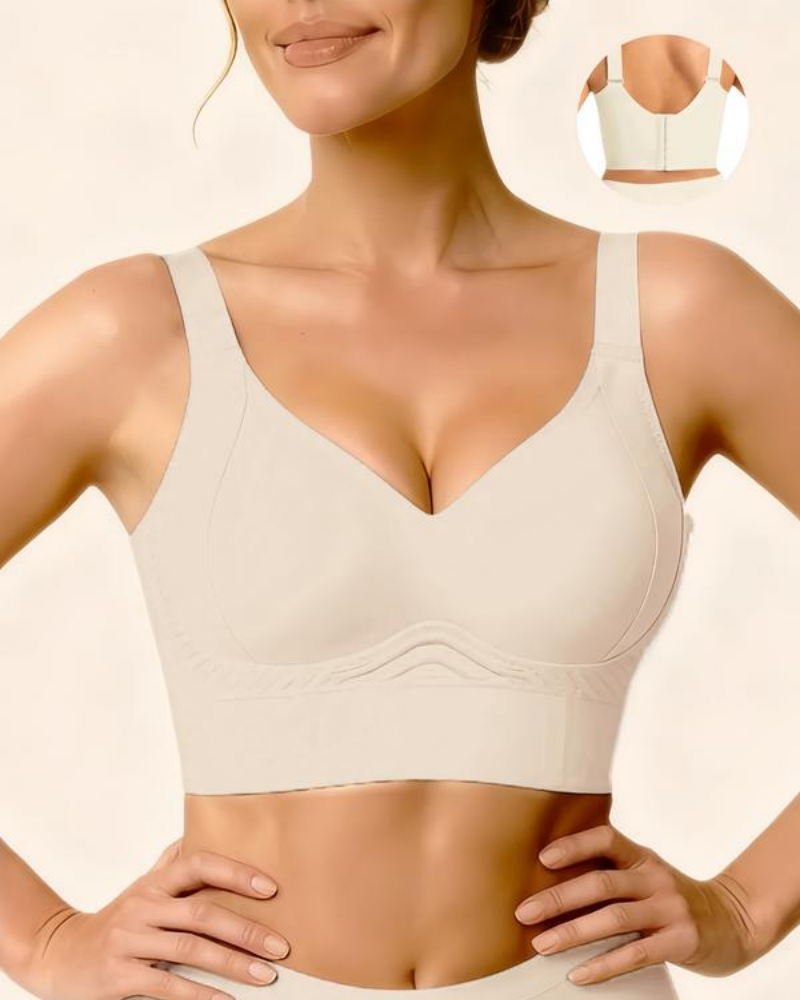 Plus Size Back Fat Smoothing Bra Jelly Seamless Push Up