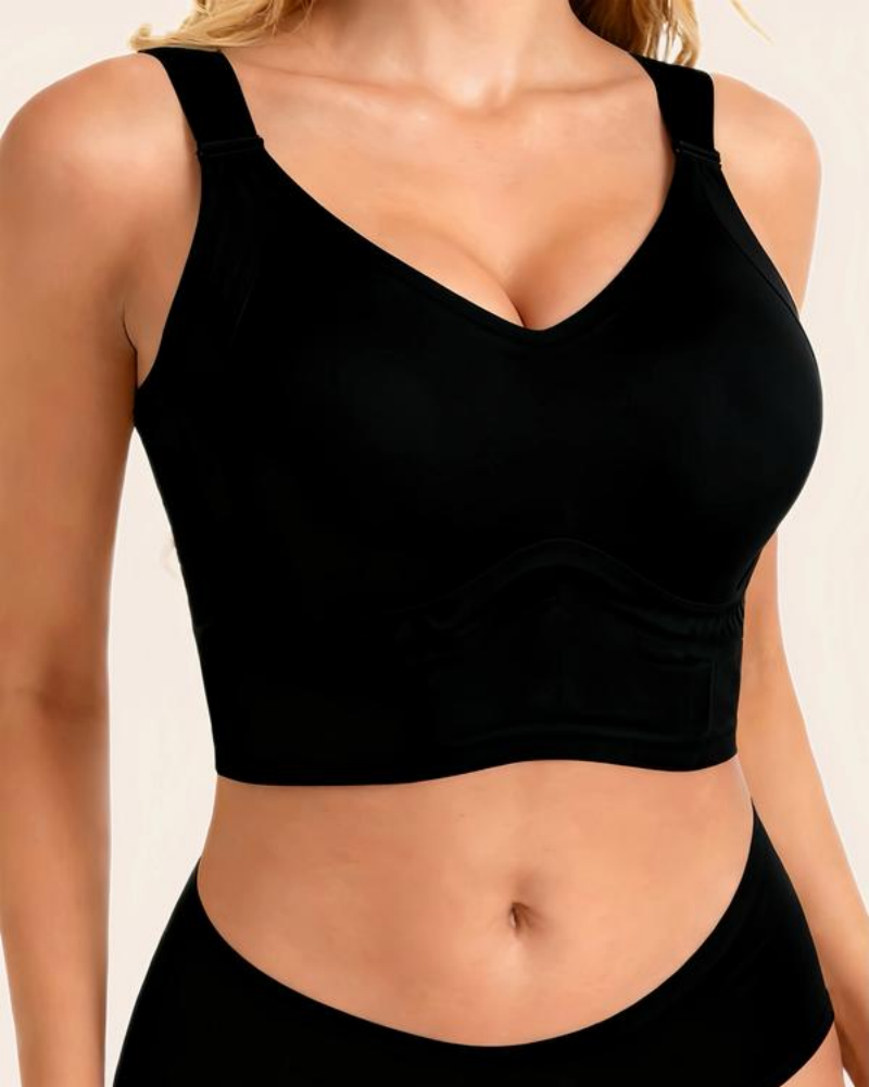 Plus Size Back Fat Smoothing Bra Jelly Seamless Push Up