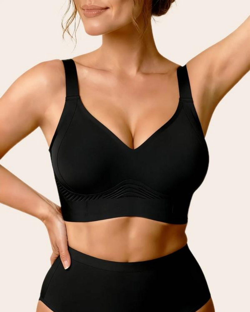 Plus Size Back Fat Smoothing Bra Jelly Seamless Push Up