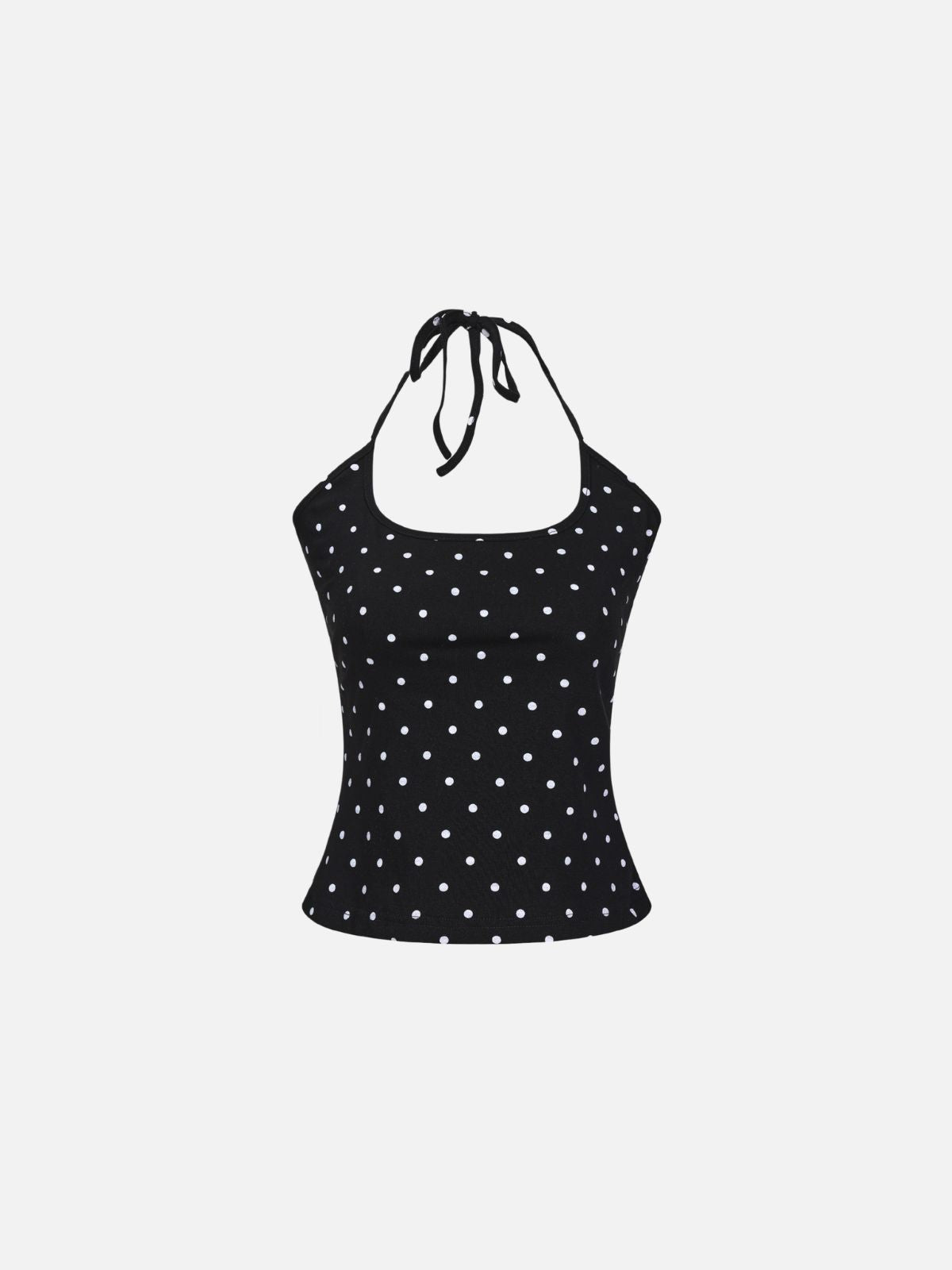 Haaura Polka Dot Halter Cami Top