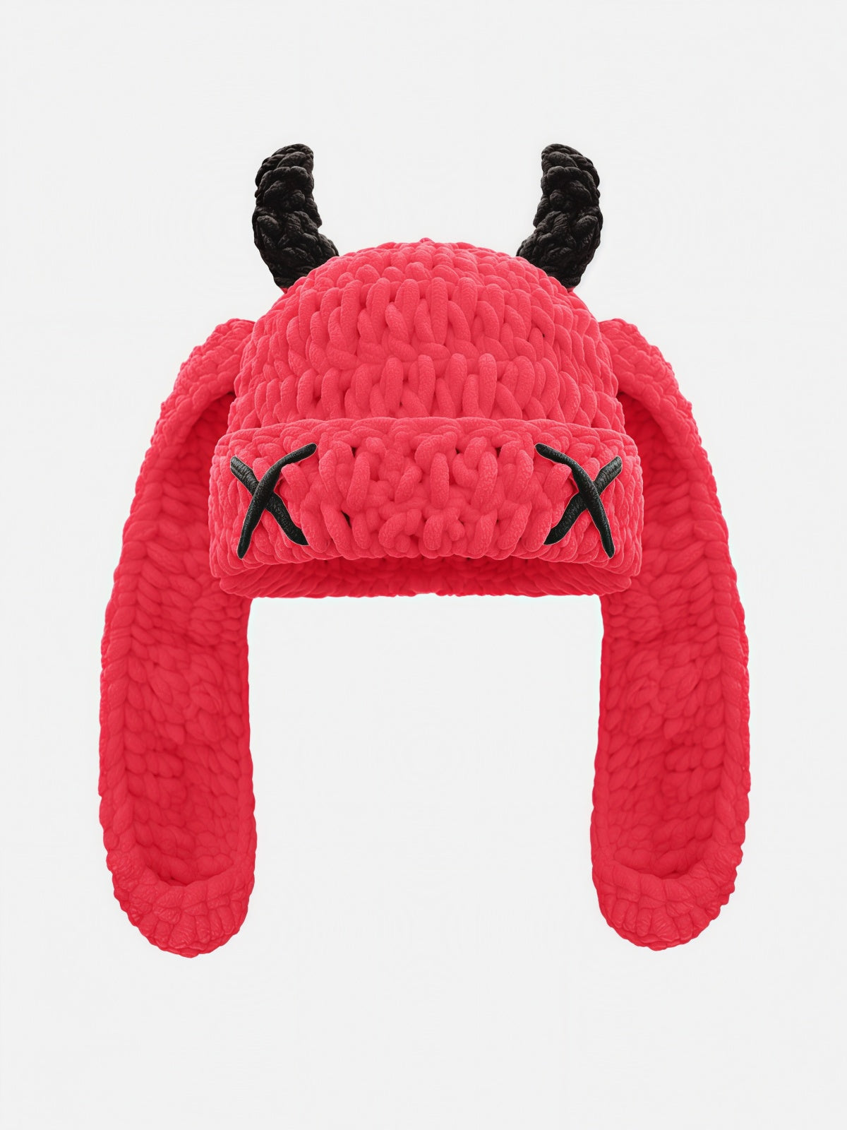 Devil Horns X Eyes Beanie