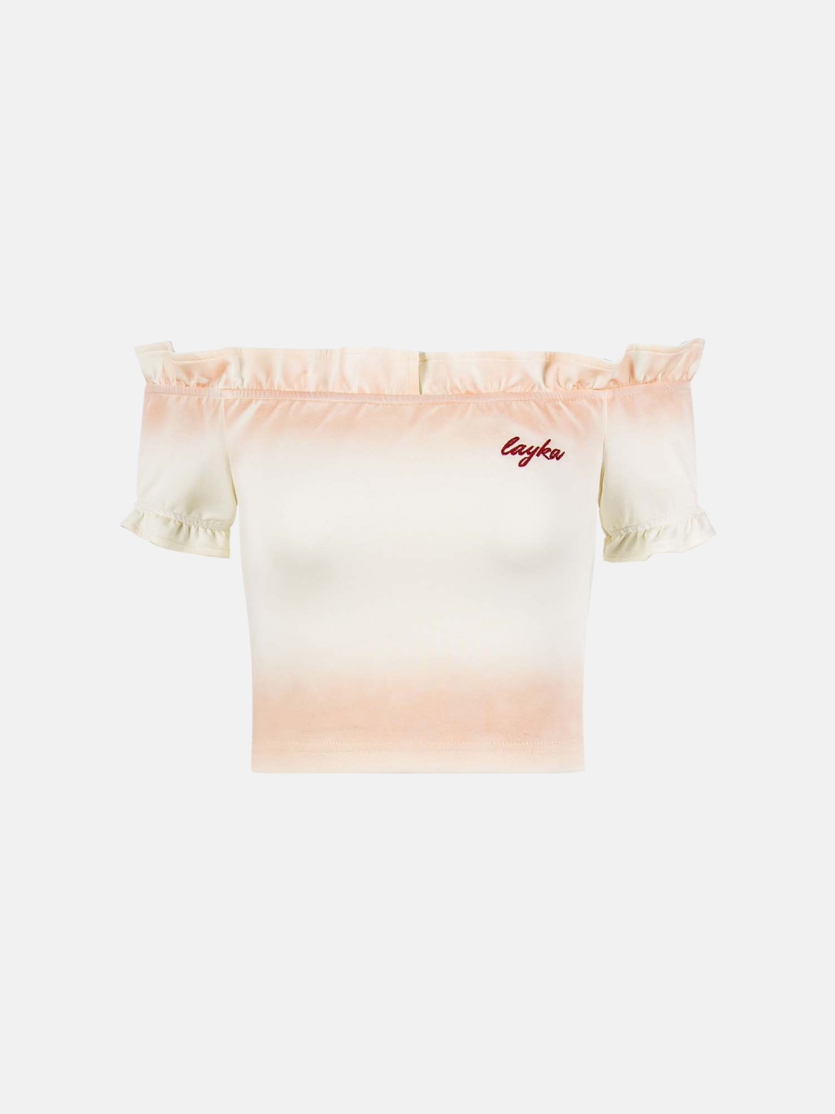 Haaura Off-Shoulder Ruffle Cayler Graphic Tee