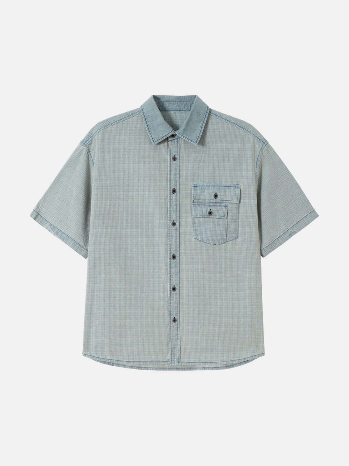 Haaura Layered Pocket Short Sleeve Shirt