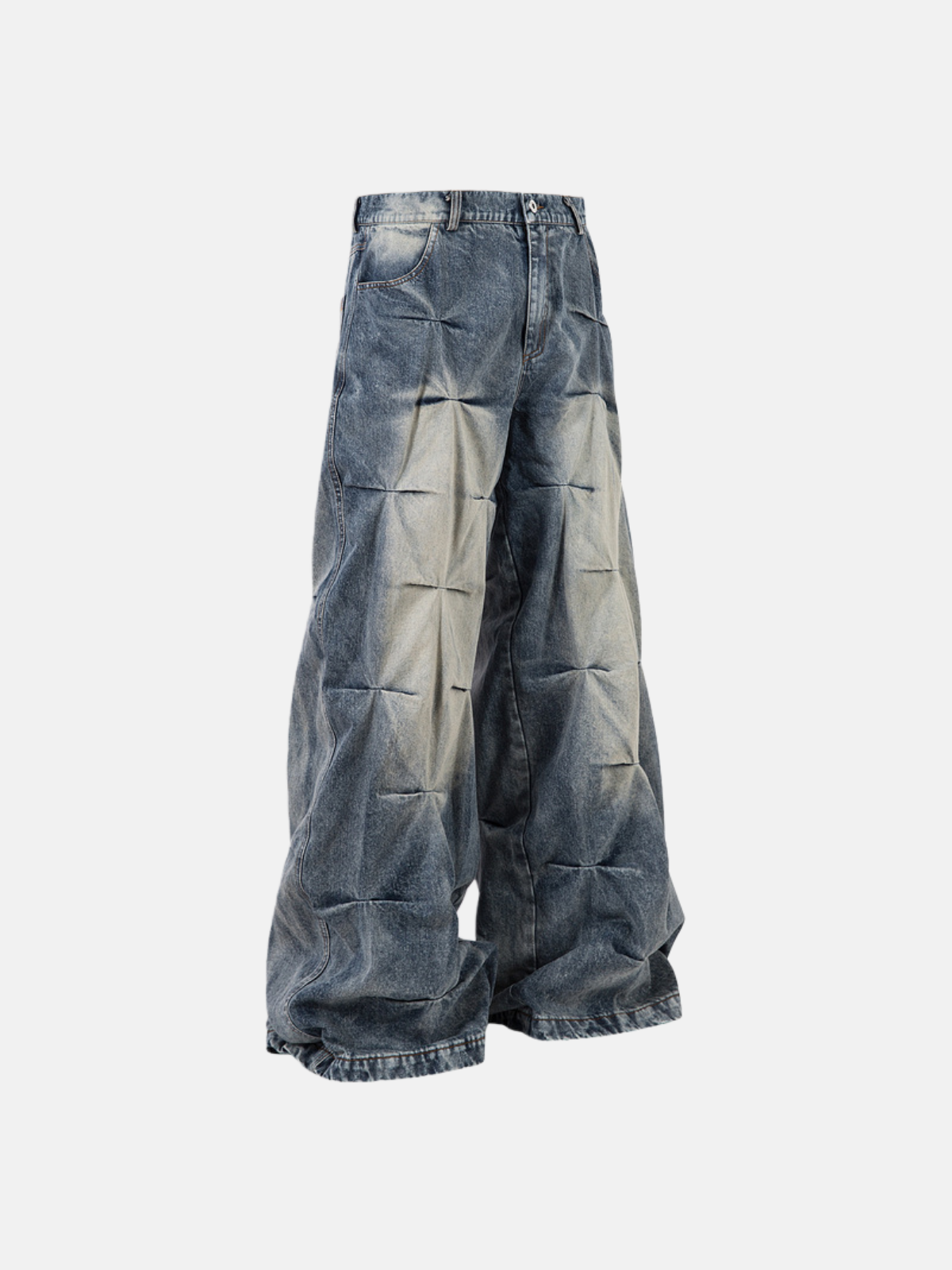 Haaura Textured Wash Super Baggy Jeans