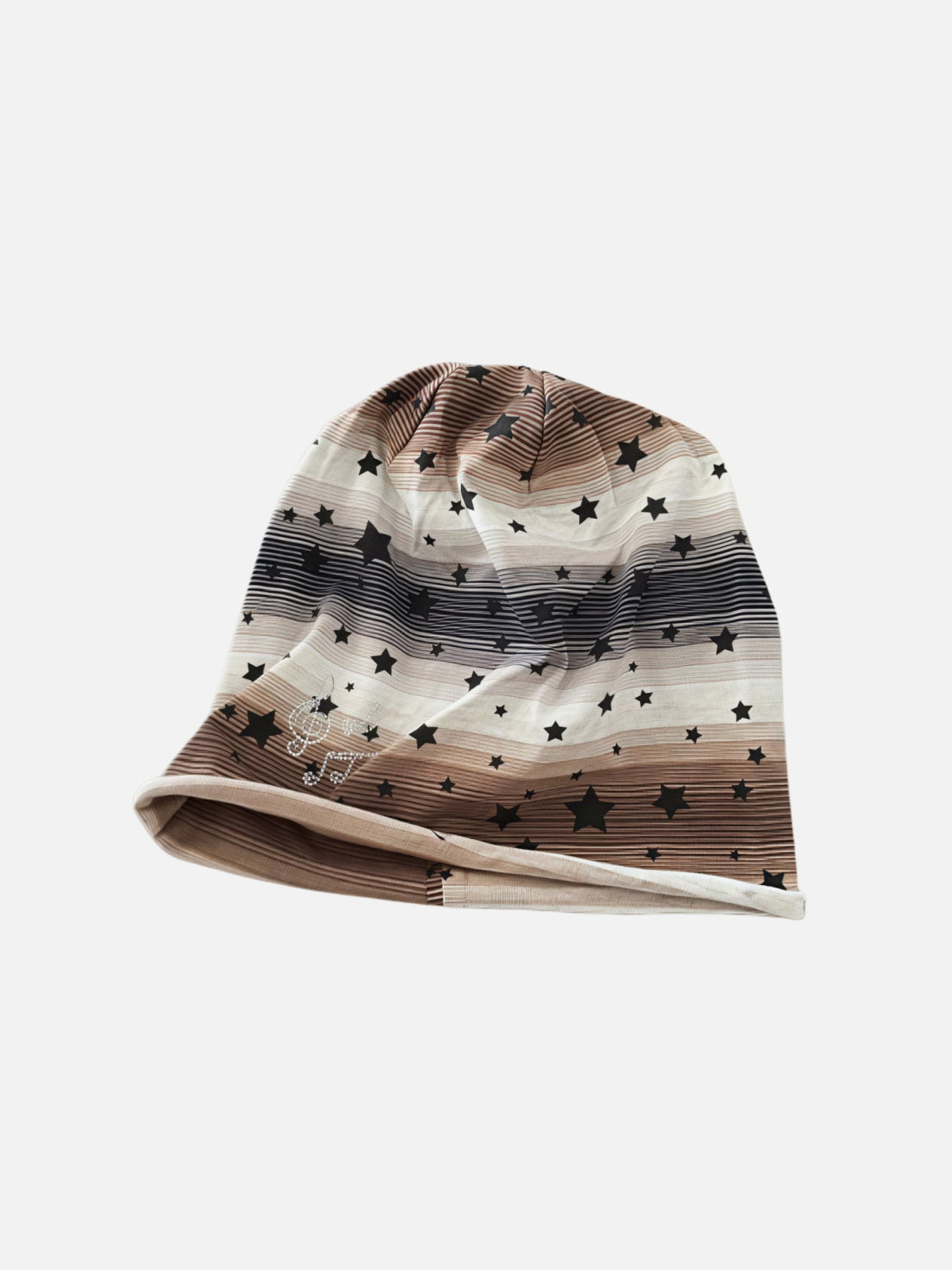 Haaura Star Stripe Rhinestone Beanie