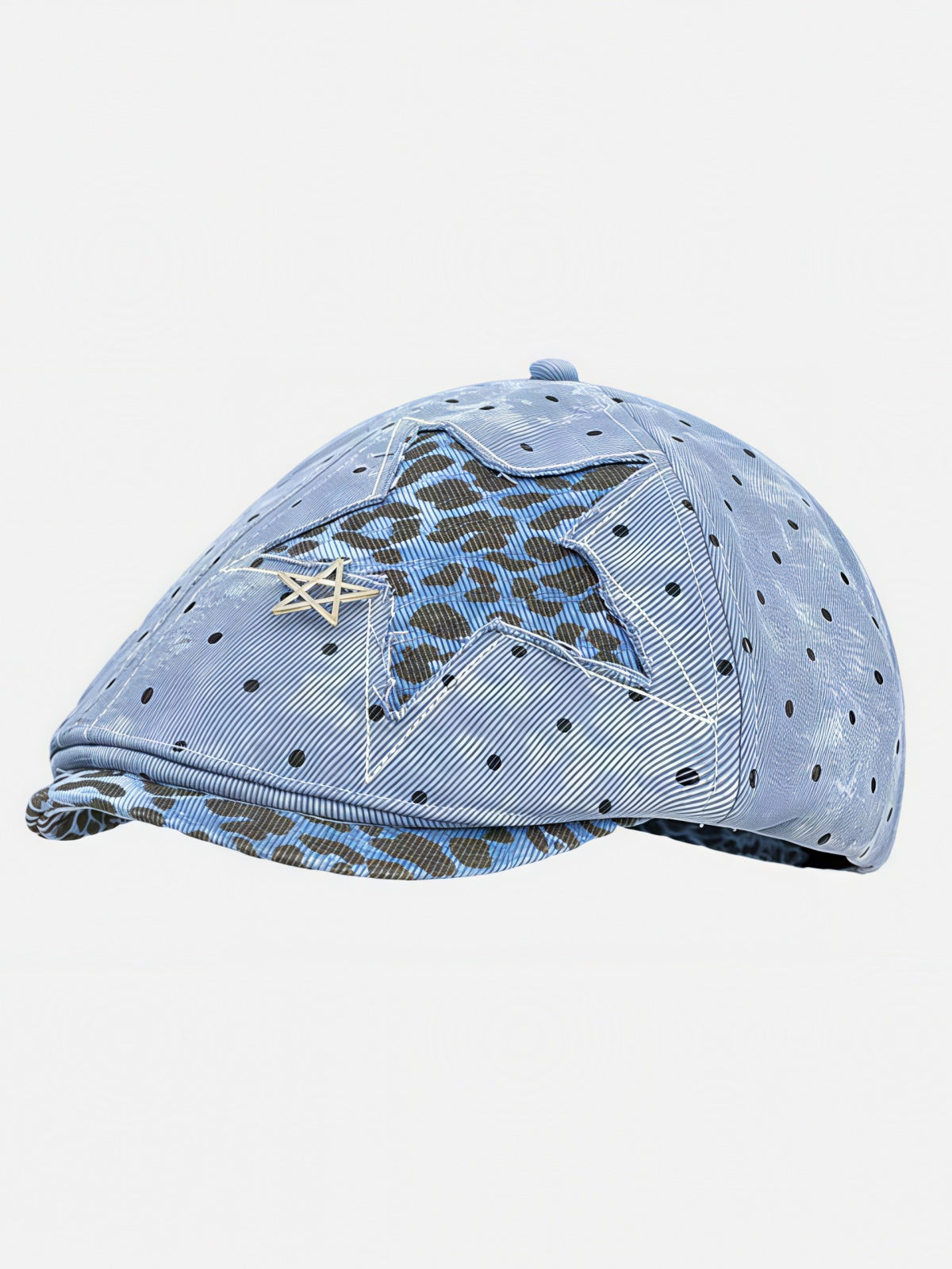 Leopard Star Polka Dot Beret