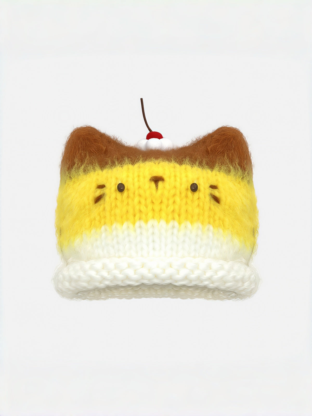 Cherry Cat Knit Beanie