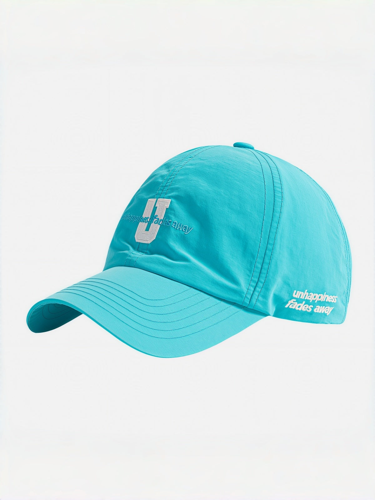 "Unhappiness Fades Away" Embroidered Cap