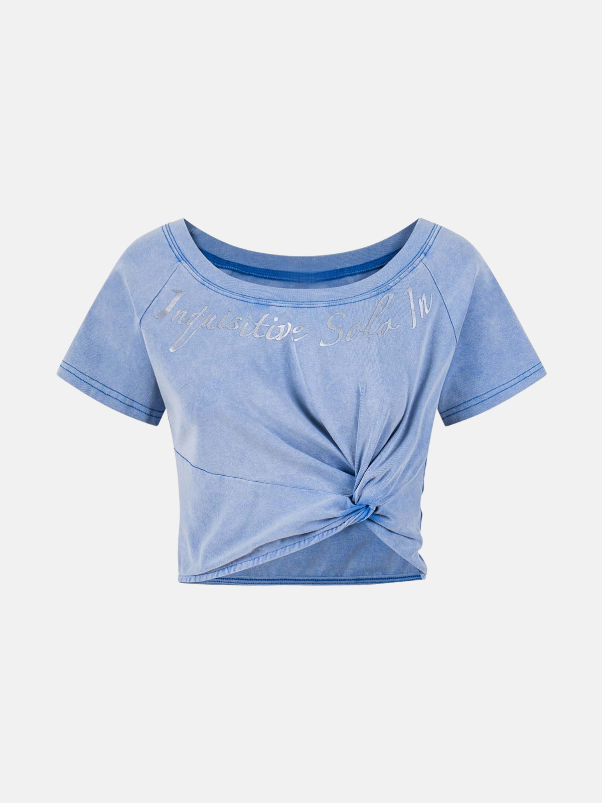Haaura Washed Pleated Baby Tee