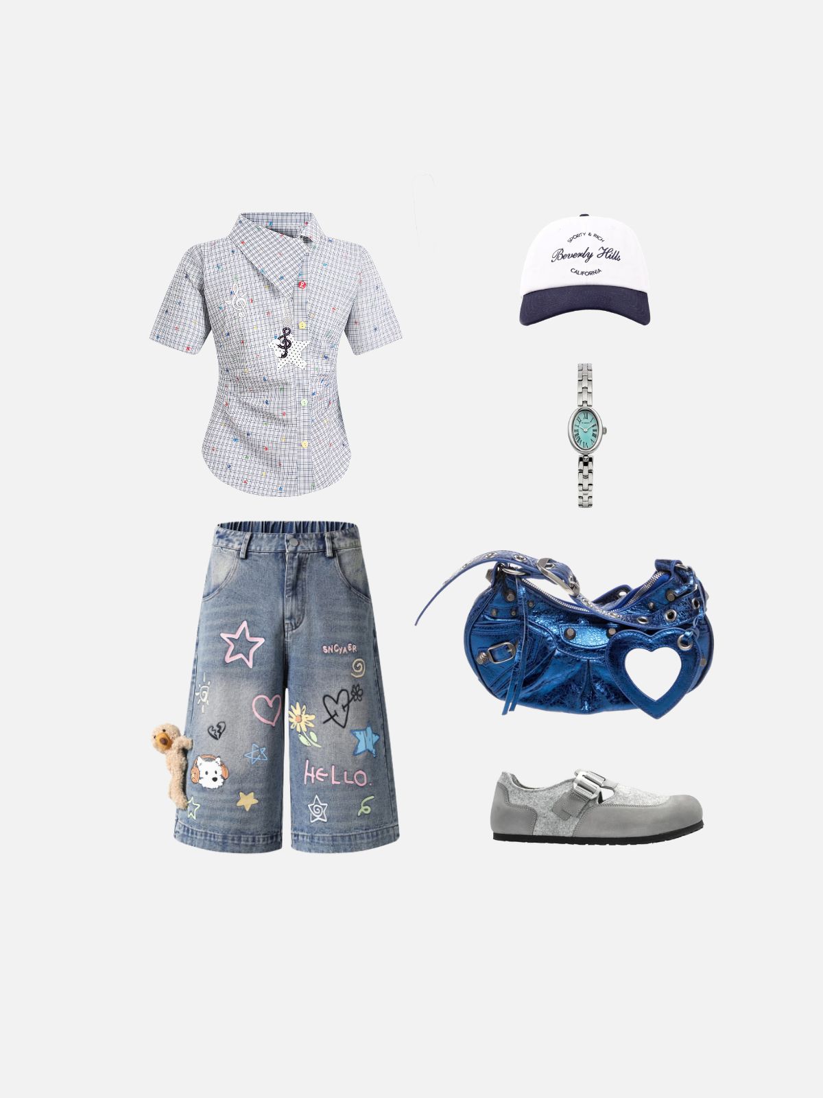 Haaura Star Charm Short Sleeve Shirt
