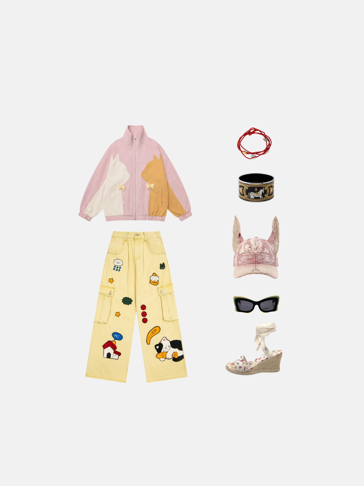 Haaura Cat Color Block Jacket