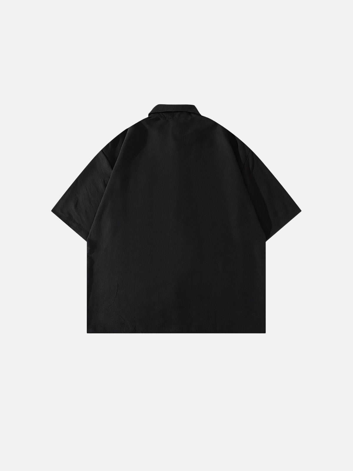 Haaura Artistic Doodle Print Fake Tie Detail Shirt