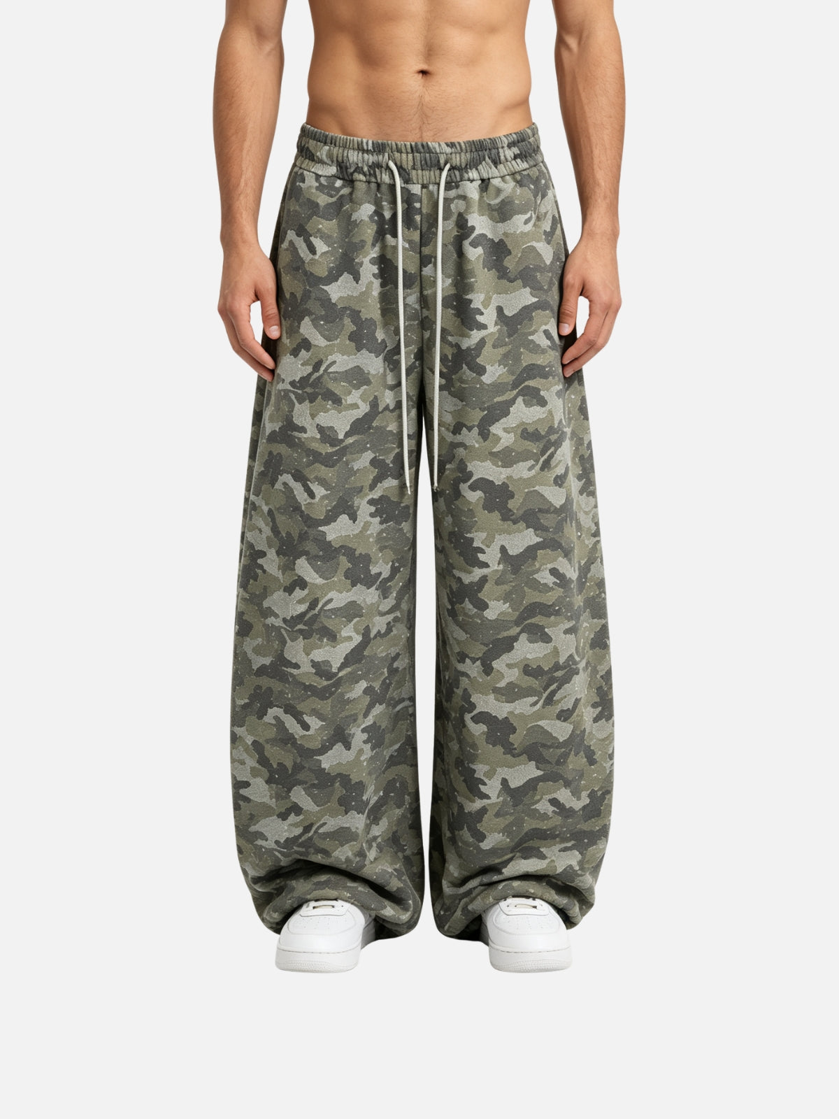 Haaura Camo Drawstring Baggy Sweatpants