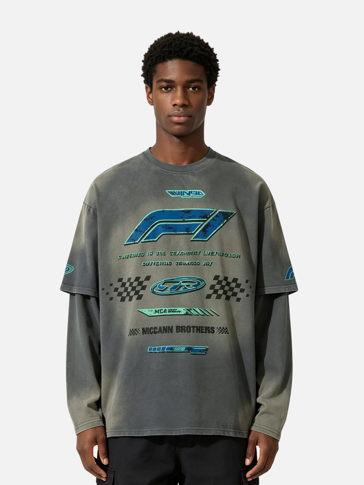 Haaura Racing Graphic Long Sleeve Tee