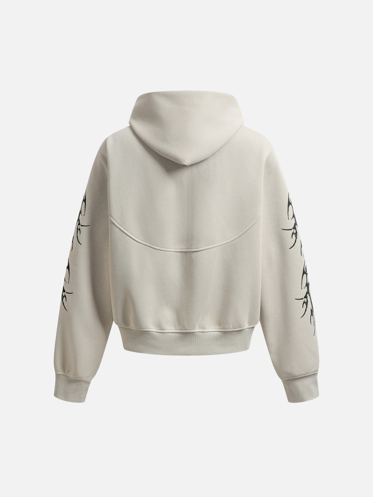 Haaura Curved Panel Zip Up Hoodie