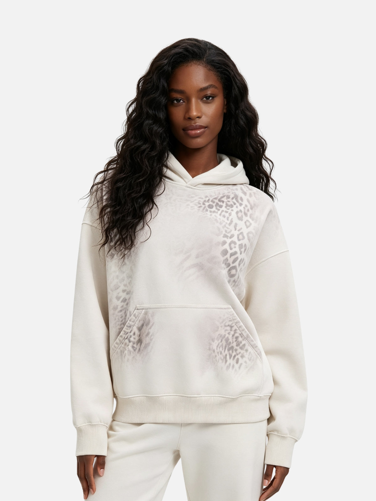 Haaura Faded Leopard Hoodie