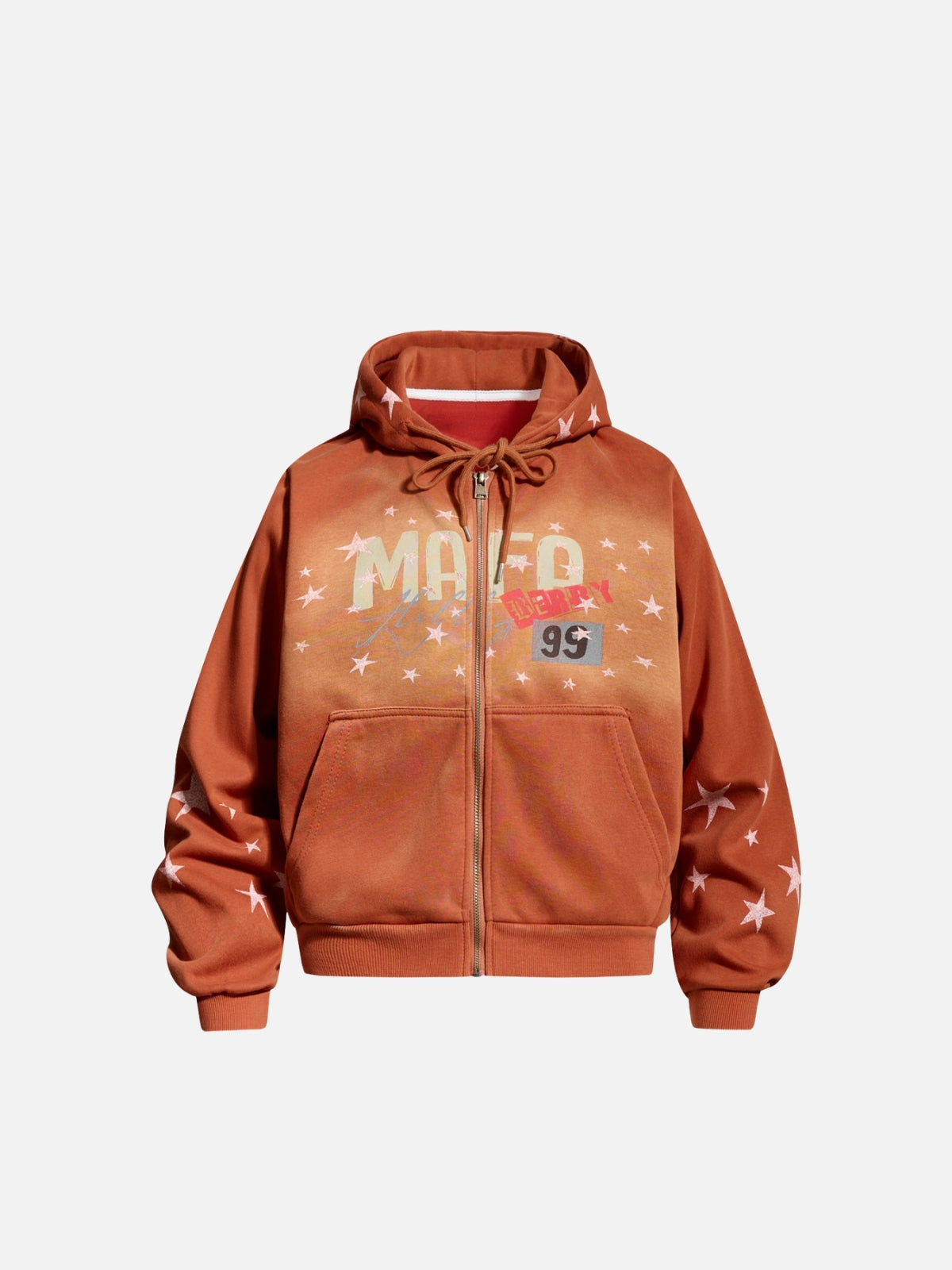 Haaura Racing Star Graphic Zip Up Hoodie