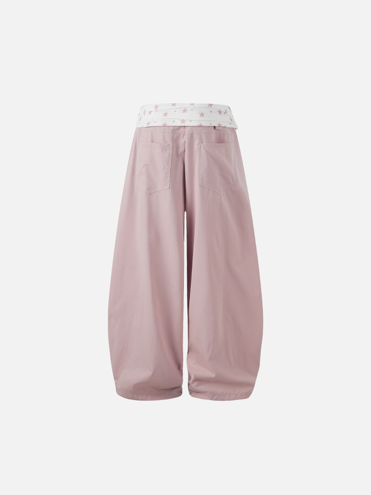 Haaura Star Waist Curved Panel Parachute Pants