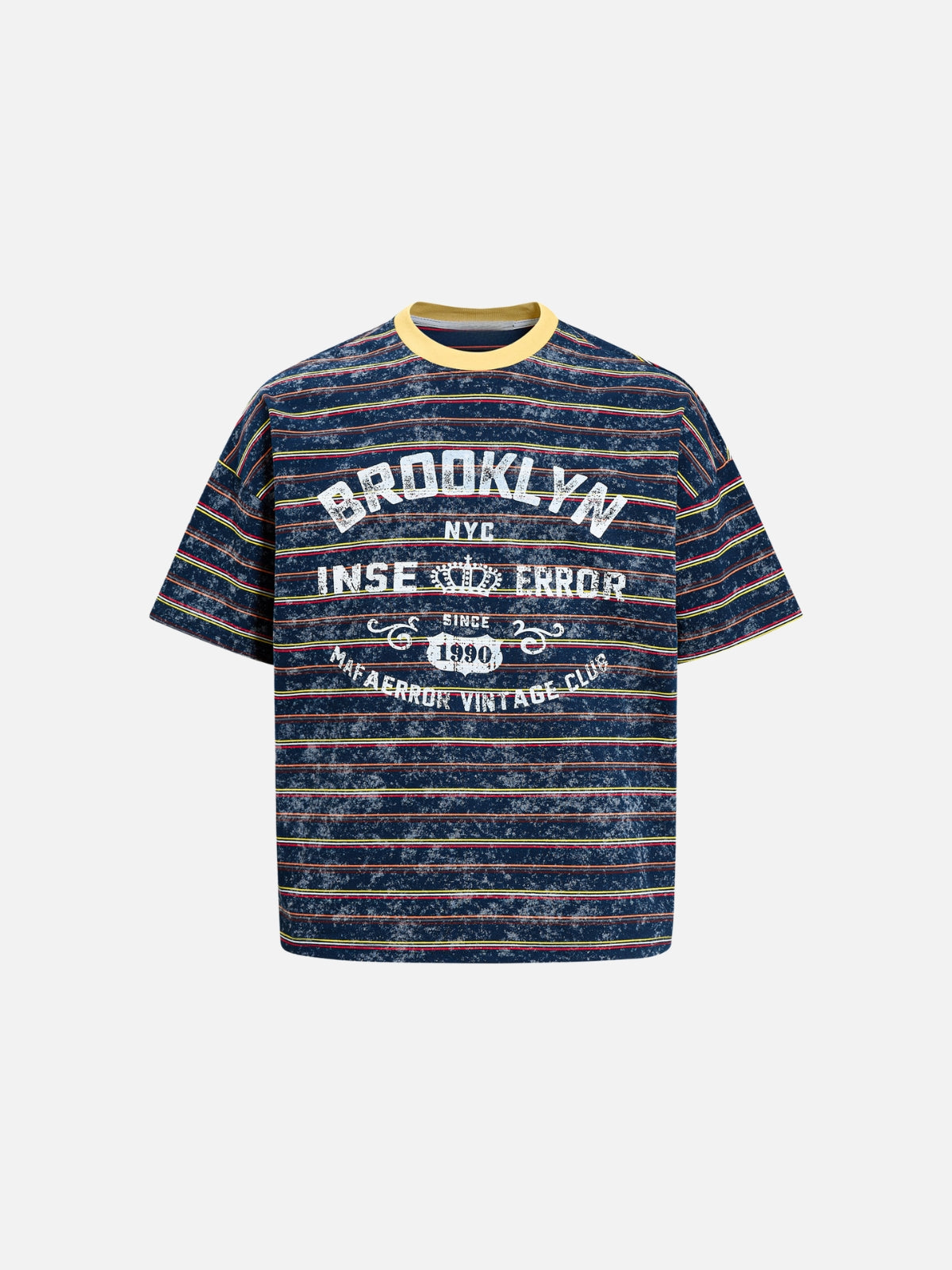 Haaura Acid Wash Stripe Graphic Tee
