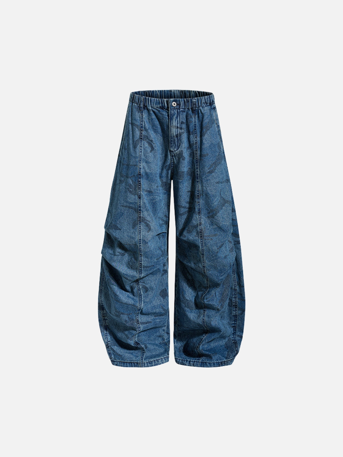 Haaura Camo Washed Baggy Jeans