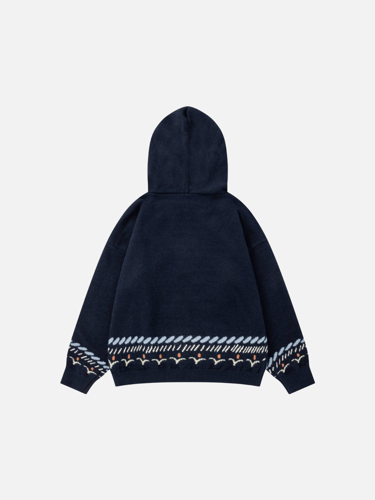 Haaura Apple Cat Jacquard Hoodie