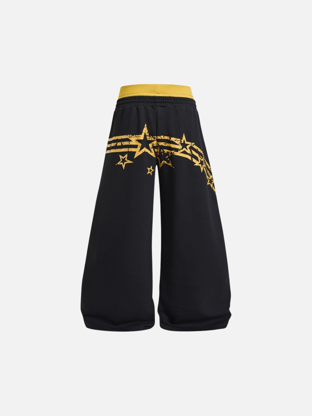 Haaura Contrast Waist Graffiti Star Sweatpants