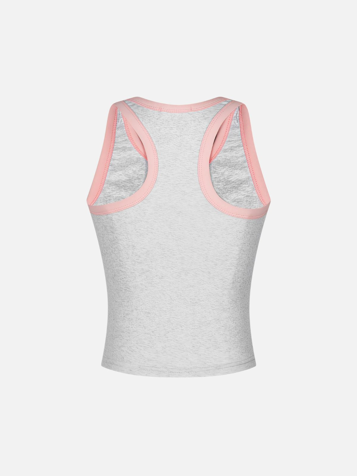 Haaura Slim-fit Embroidered Contrast Tank Top