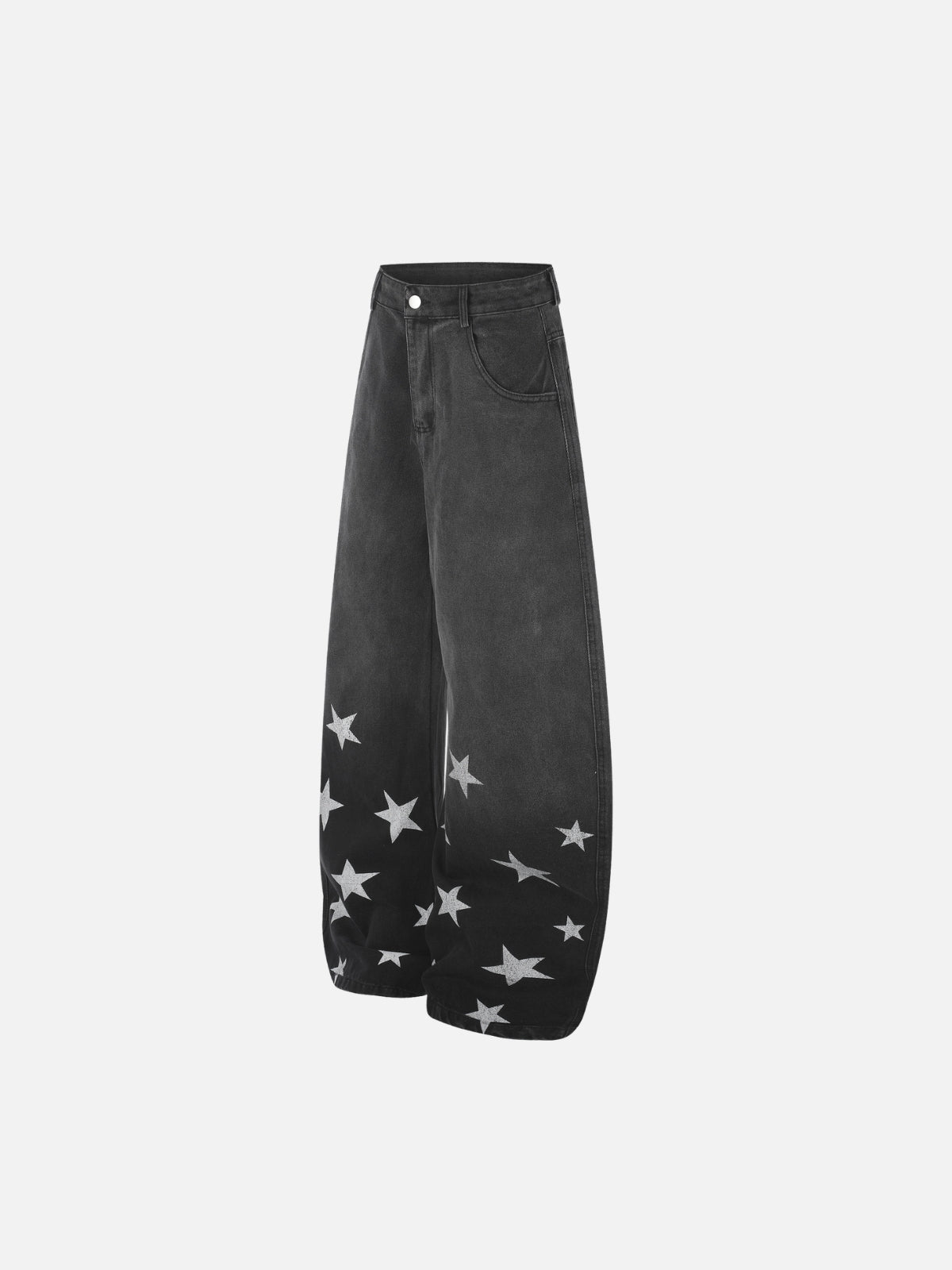 Haaura Star Graphic Baggy Barrel Jeans