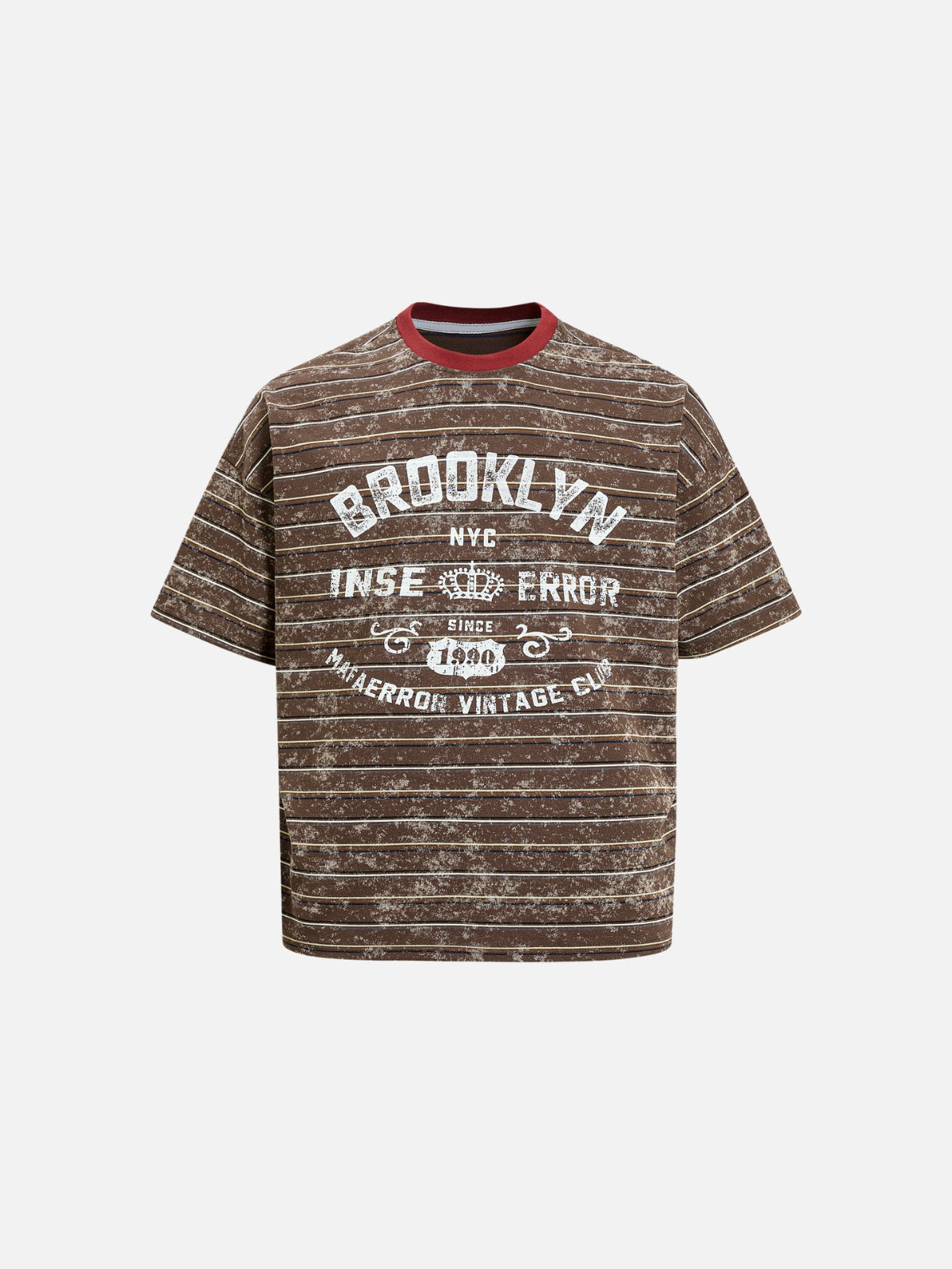 Haaura Acid Wash Stripe Graphic Tee