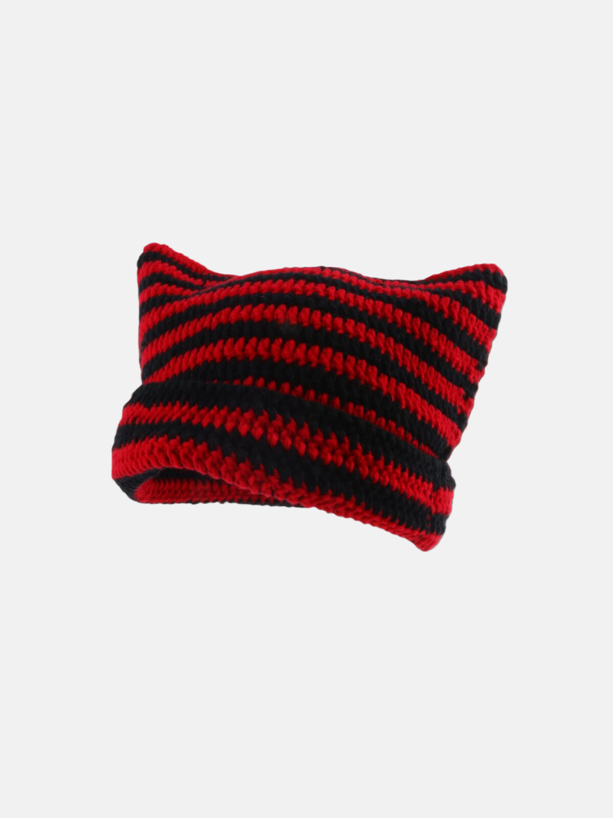 Stripe Cat Ear Beanie