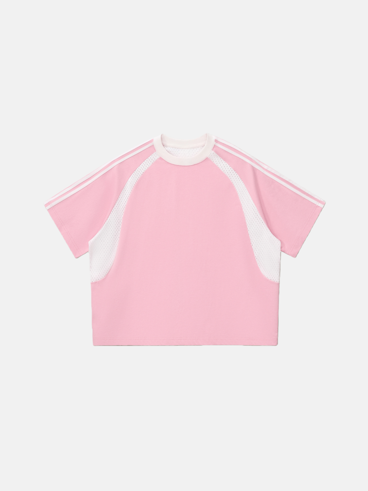 Haaura Contrast Mesh Panel Sports Tee