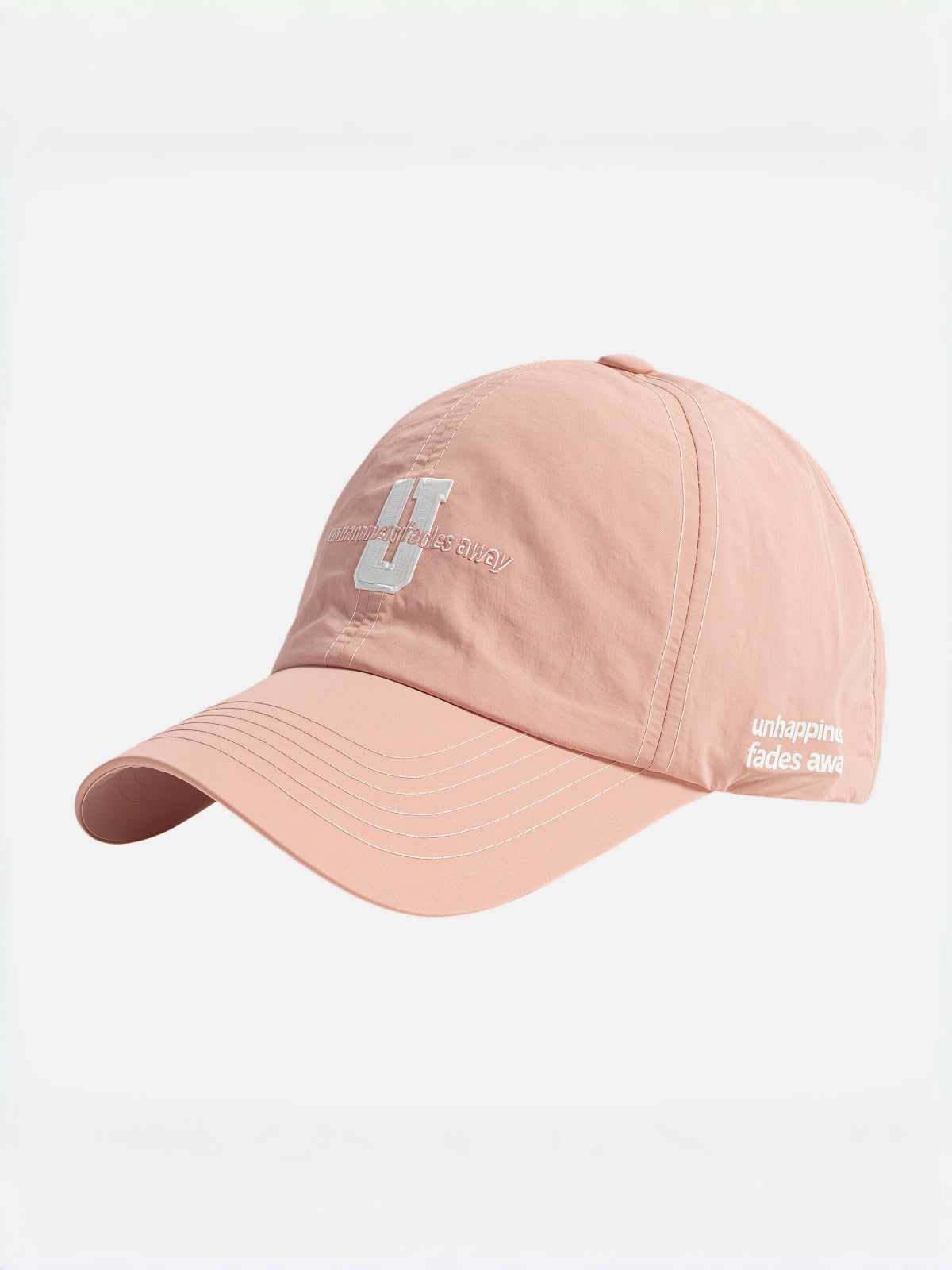"Unhappiness Fades Away" Embroidered Cap