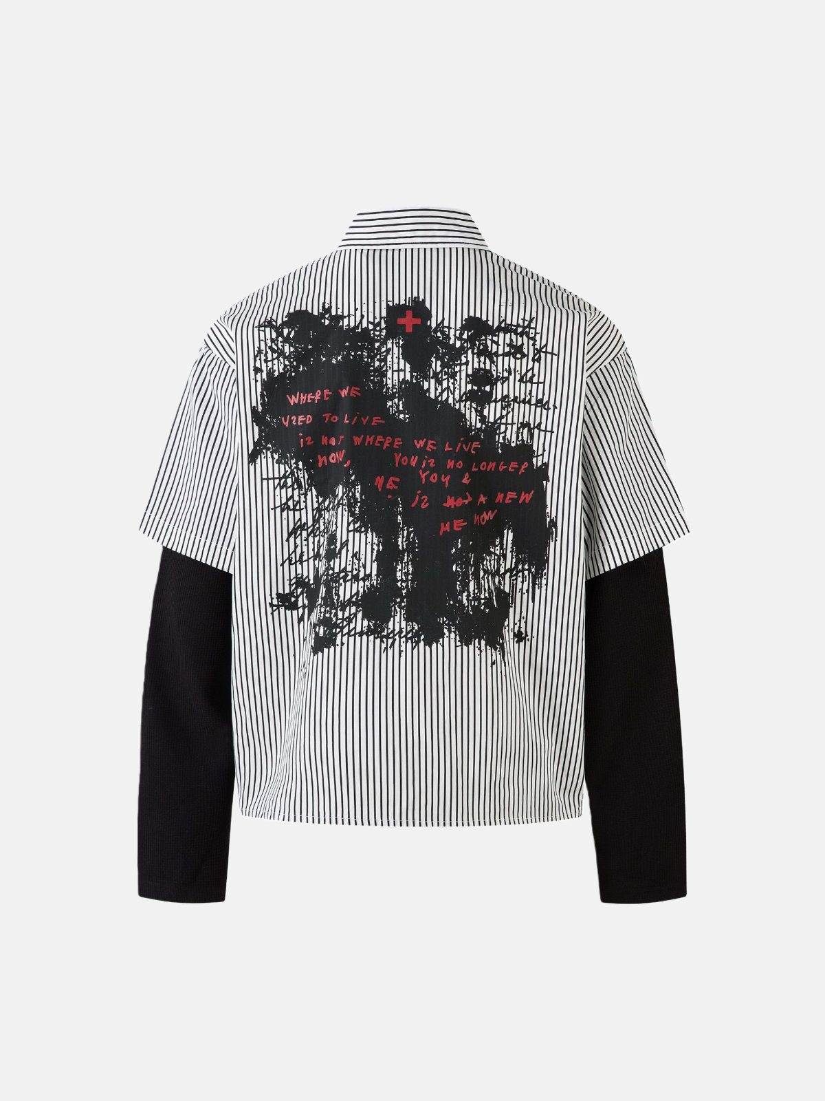 Haaura Deconstructed “U.S. Football” Graphic Shirt