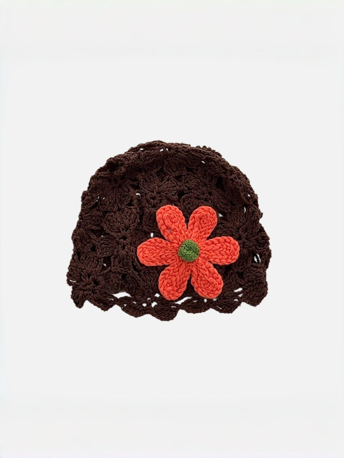 3D Floral Crochet Bucket Hat