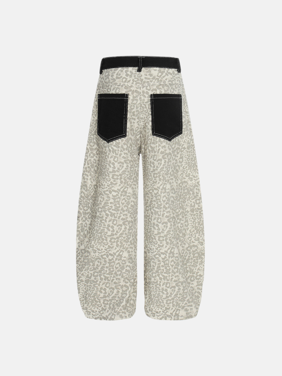Haaura Leopard Print Wide-Leg Pants
